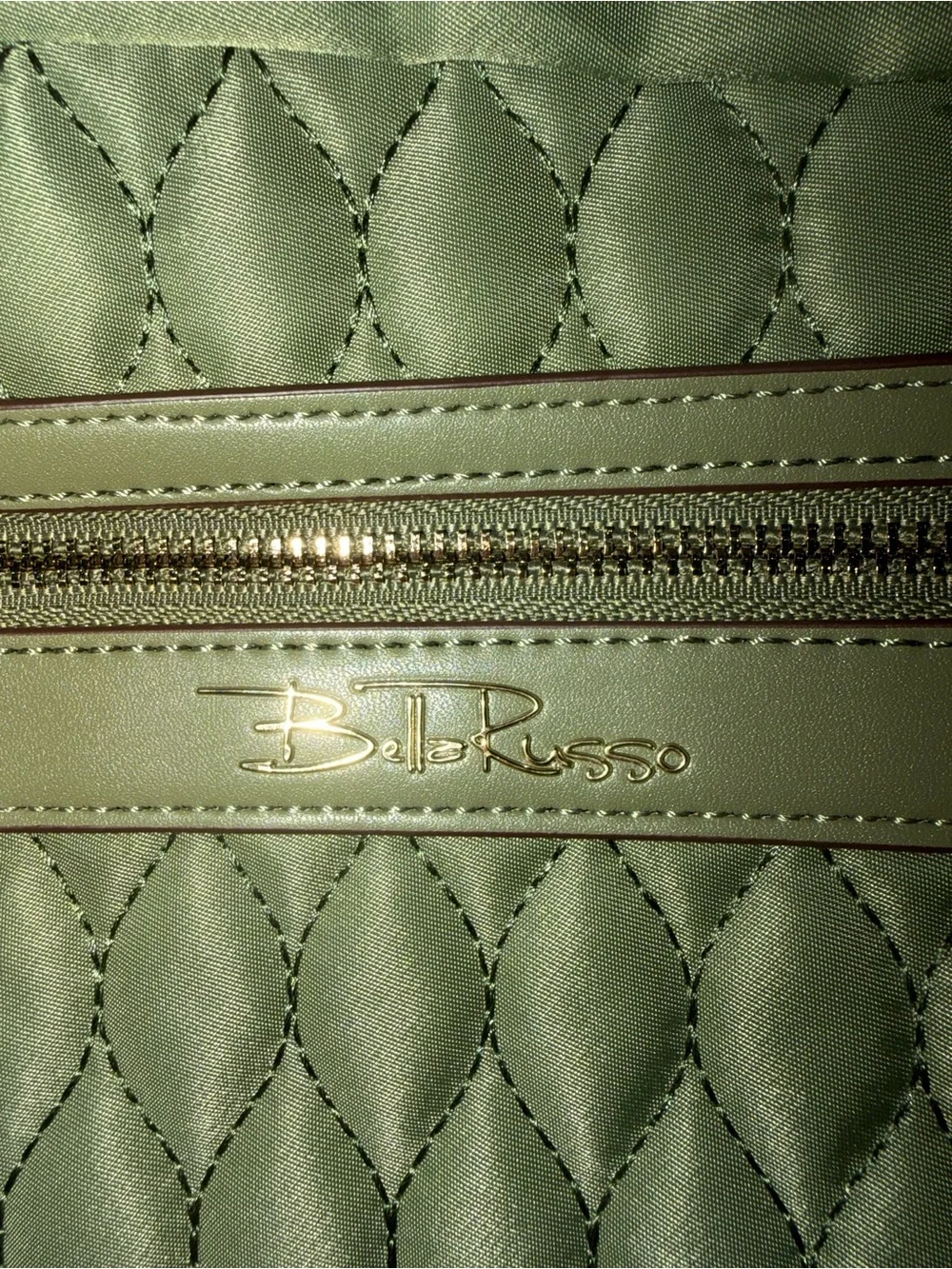 Quilted Tote in Sage Green